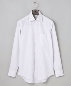 GOTAIRIKU 【形態安定】PREMIUMPLEATS_セミワイドカラー 通年ドレスシャツ（カラー ストライプ）