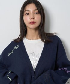 earth music&ecology Ｖｉｌｌａｉｎｓ　マレフィセント／ニットカーディガン