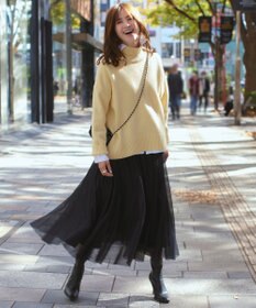 23区 L 【WEB限定/洗える】エアリーチュール スカート