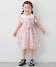 ANY KIDS 【洗濯機可能】オンオフショルダーワンピース