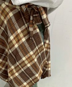 WEGO チェックラップスカート