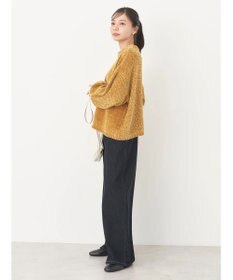 earth music&ecology シャイニーベロアモールプルオーバー