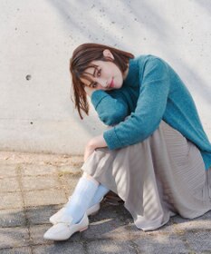 Tiaclasse L 【洗える】重ね着風ニットトップス