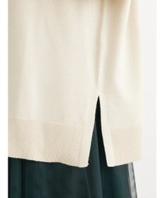 Green Parks もちやわ　ボートネックニットチュニック