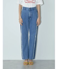 earth music&ecology Ｌｅｅ×ｅ．ｍ．ａ．ｅ　切替デニムフレアパンツ