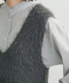 Green Parks ・Ｐｅｔｉｔ　Ｆｌｅｕｒ　シャギーＶネックベスト