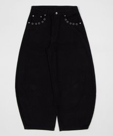 WEGO 【ユニセックス着用ITEM】ハトメバッククロスモチーフパンツ