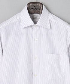 GOTAIRIKU 【形態安定】PREMIUMPLEATS_セミワイドカラー 通年ドレスシャツ（カラー ストライプ）