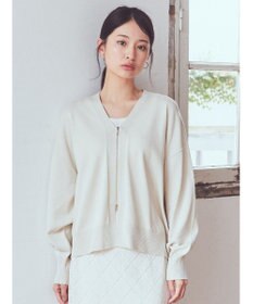 earth music&ecology ＶネックＺＩＰカーディガン