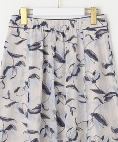 ANY SIS L 【洗える】バイカラーエンブロイダリー スカート