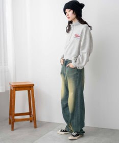 WEGO ハーフジップショートスウェット