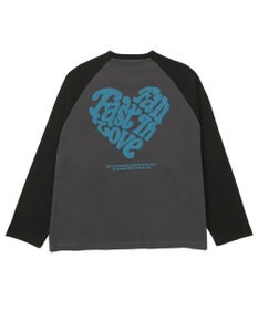 WEGO ラグランハートグラフィックT（LS）