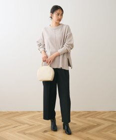 Green Parks ベロアモールリラックスサイズニットプルオーバー