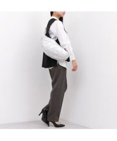 UNBILLION カシュカシュ cachecache / ソフト合皮キルティングハーフムーンショルダー