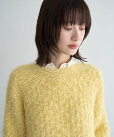 YECCA VECCA フェザーモールニット