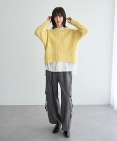 YECCA VECCA フェザーモールニット