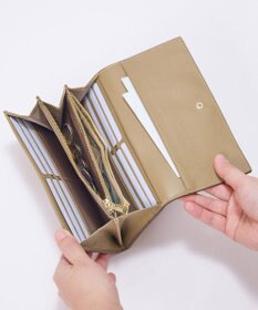 TOPKAPI 【TREASURE TOPKAPI】ソフトレザー ベルトデザイン 長財布　