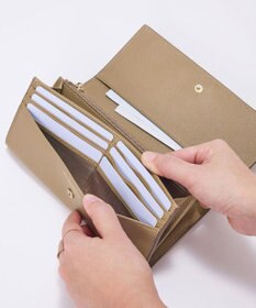 TOPKAPI 【TREASURE TOPKAPI】ソフトレザー ベルトデザイン 長財布　