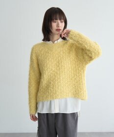 YECCA VECCA フェザーモールニット