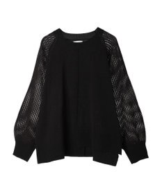 Green Parks ショルダーメッシュニットプルオーバー