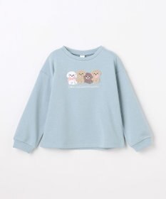 ANY KIDS なかよしサガラ刺繍 裏シャギー トレーナー