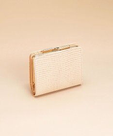 TOPKAPI 【TOPKAPI】イタリアンレザー リザード型押し がま口２つ折り財布 LUCIA ルチア