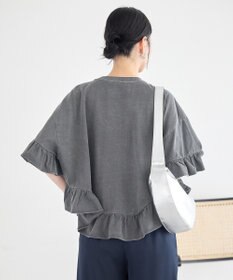 earth music&ecology ピグメントフリルTシャツ