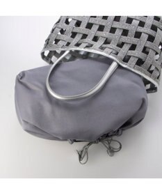 UNBILLION ペルケ perche / テープ透かし格子トートバッグL