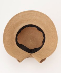 #Newans 【UVカット/洗える/折り畳み可能】ビッグリボンストローハット