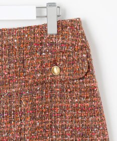 自由区 ラメノットファンシーツイード スカート