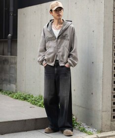 WEGO 【SMLサイズ展開】エクストラバギーデニムパンツ