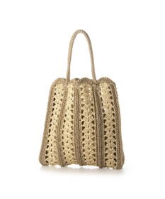 UNBILLION cachecache 切り替え松葉編みトートバッグ