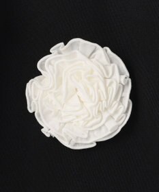 組曲 S 【組曲×setsuko sagittaire】ボンボンフラワー襟付き ニット