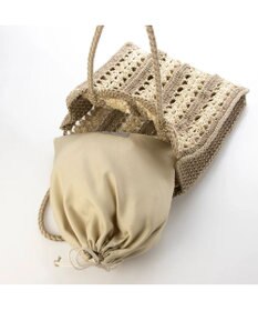 UNBILLION cachecache 切り替え松葉編みトートバッグ