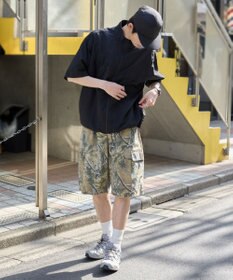 WEGO 【ウエストゴム】イージーバギーカーゴショーツ