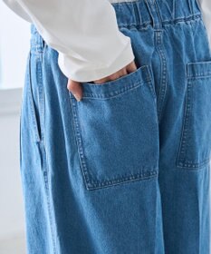 WEGO 【ウエストゴム】スーパーバギーデニムスラックス