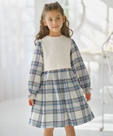 組曲 KIDS 【110-140㎝】ダブルフェイスドッキング ワンピース