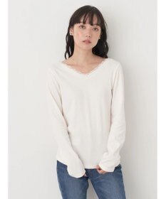 earth music&ecology 前後２ＷＡＹ襟レースプルオーバー