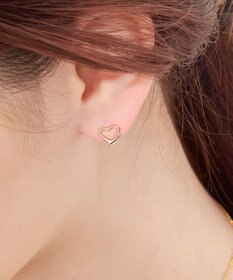 Phoebe 【K10RG】オープンハートイヤリング