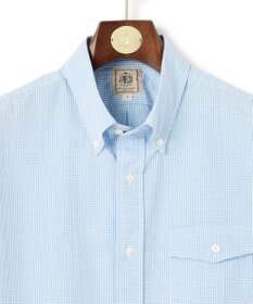 J.PRESS MEN 【KING SIZE】【クールマックス】サッカーストライプ／マイクロギンガムチェック シャツ/B.D