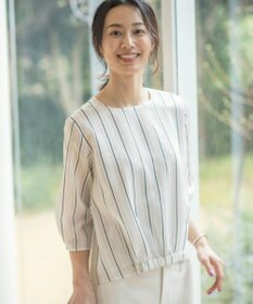 J.PRESS LADIES L 【WEB限定カラーあり】ランダムシアーストライプ カットソー