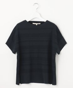 自由区 【洗える】クレープストレッチボーダー ニット