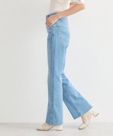 earth music&ecology セルフカットフレアデニムパンツ