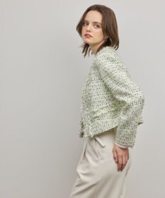 GRACE CONTINENTAL ミックスツイードジャケット