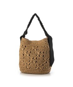 UNBILLION cachecache 下がりグログラン柄編みワンハンドルクロッシェトート