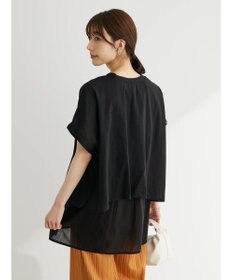 Green Parks インド綿　ＳＥＴ２点レイヤード風ブラウス