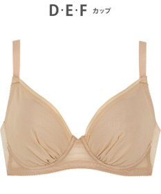 WACOAL 【小さく見せるブラ】 シンプル ブラジャー 着やせ効果 コンパクトにメイク バストの突出をおさえる 背中の段差を軽減 大きいサイズ レディース BRB452 /ワコール