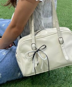 WEGO ダブルリボンハートキーホルダー