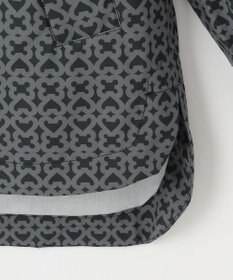 23区GOLF 【MEN】モノグラム レインブルゾン 2WAYストレッチ 透湿防水 防風 撥水 ポケッタブル