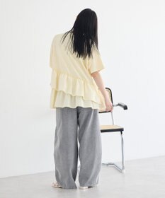 earth music&ecology 異素材ドッキンググラフィックTシャツ